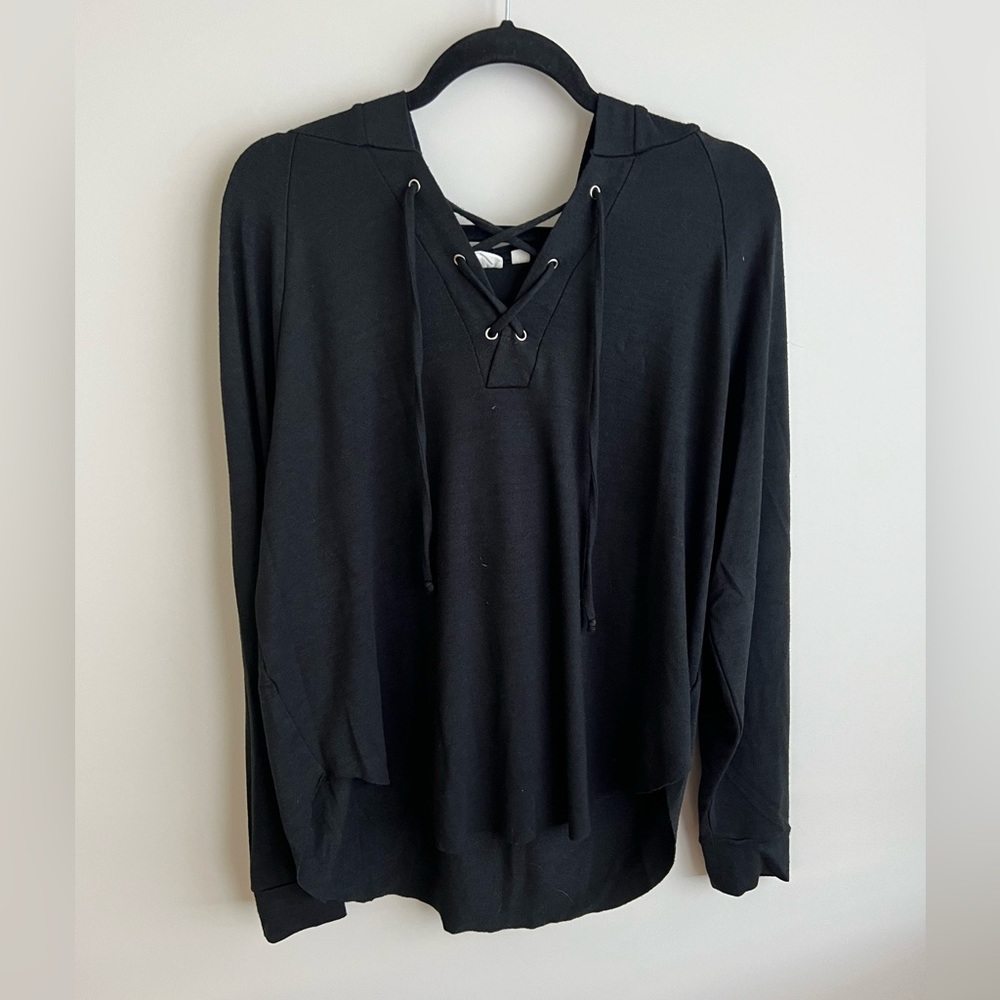 Gap Lace Up Hooded Sweater